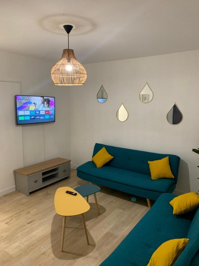 L Effet Mer 70M2 Avec 2 Chambres Doubles Avec Parking 1 Voiture Gratuit, Netflix Disney Plus Disponible Lits Faits A L Arrive Serviettes De Toilettes Fournies Dieppe Exterior foto